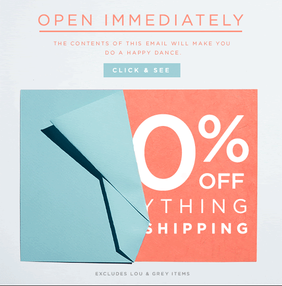 Gif in email used by Loft Gif in email used by Loft