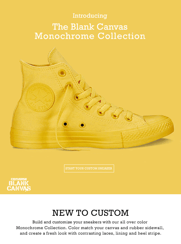 Gif in email used by Converse Gif in email used by Converse