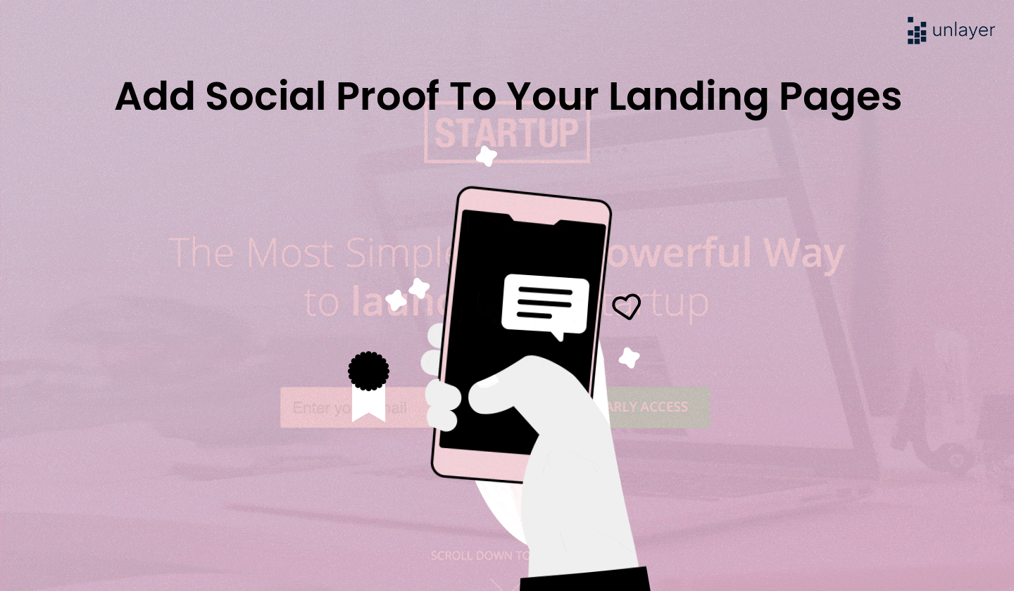Add social proof to your landing page. Add social proof to your landing page.