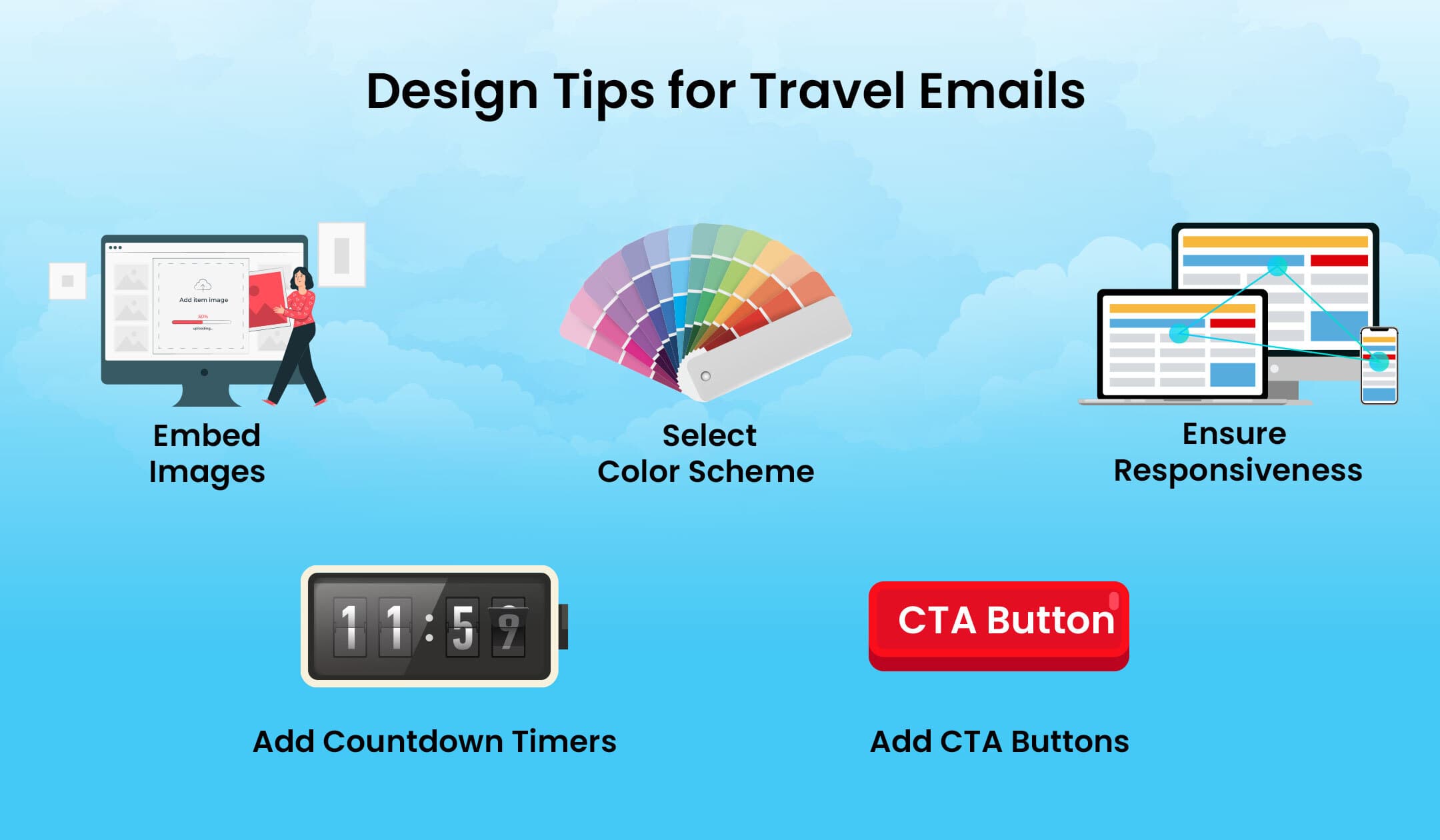 Design tips to create travel emails Design tips to create travel emails