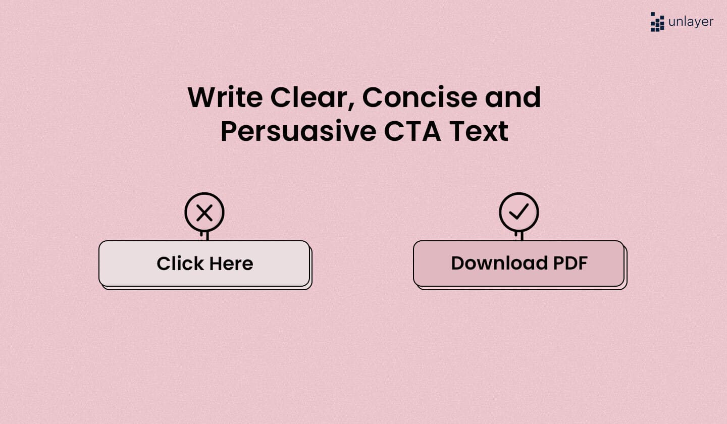 The text for your CTA should be short and clear. The text for your CTA should be short and clear.