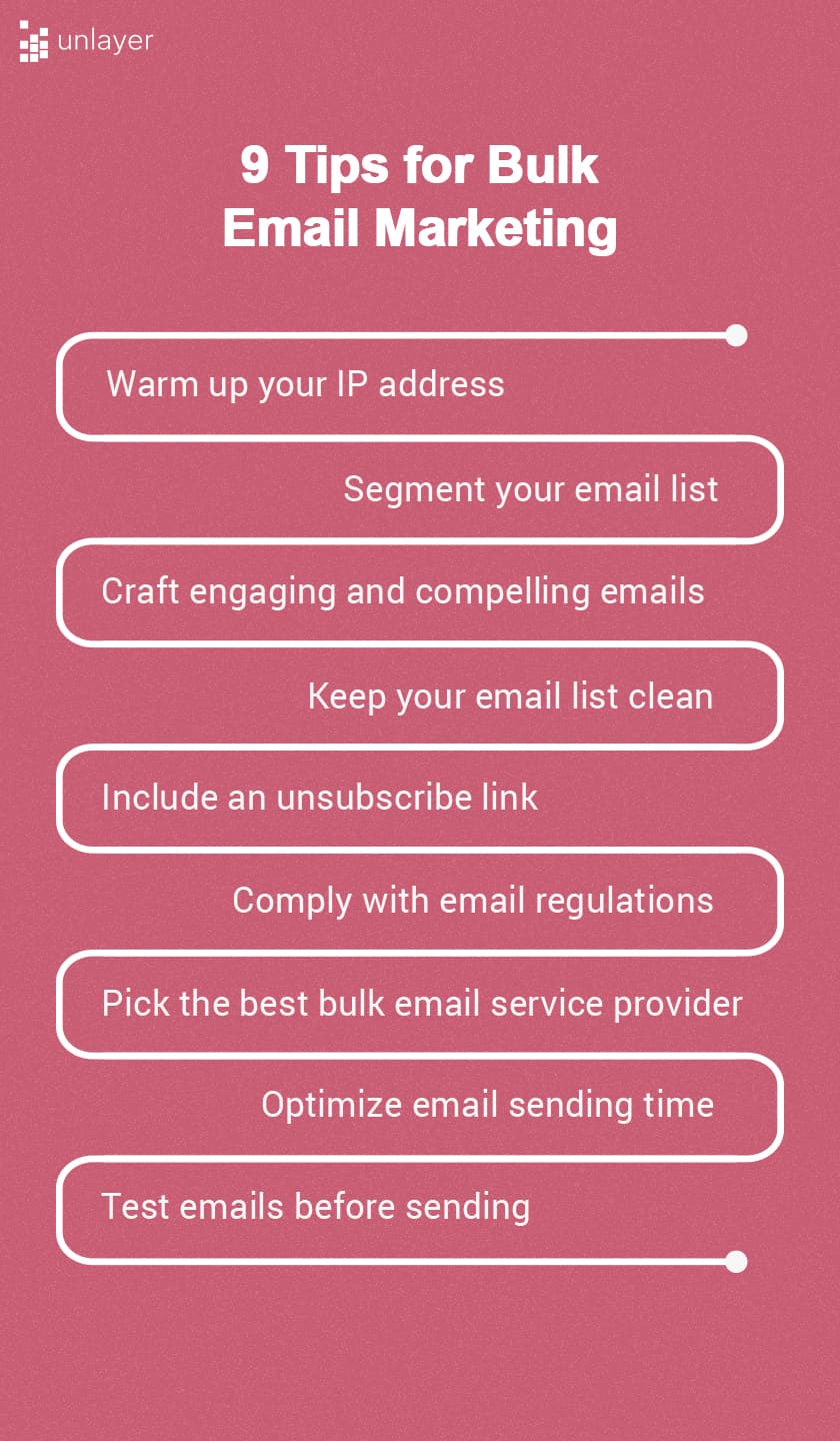 Bulk email marketing tips