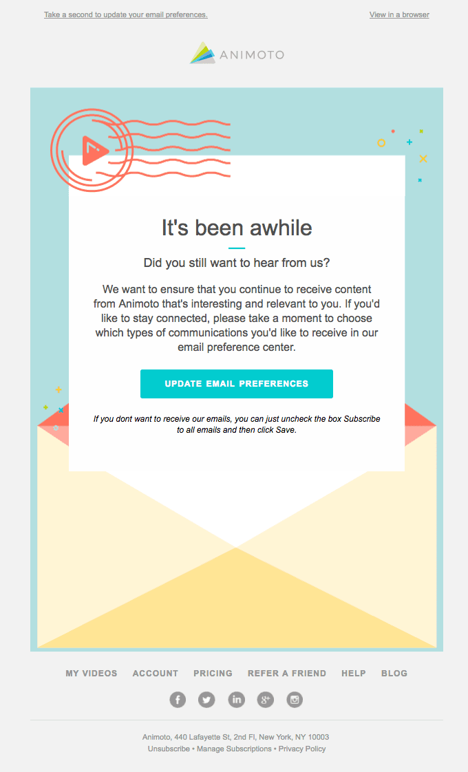 HTML follow up email from Animoto HTML follow up email from Animoto