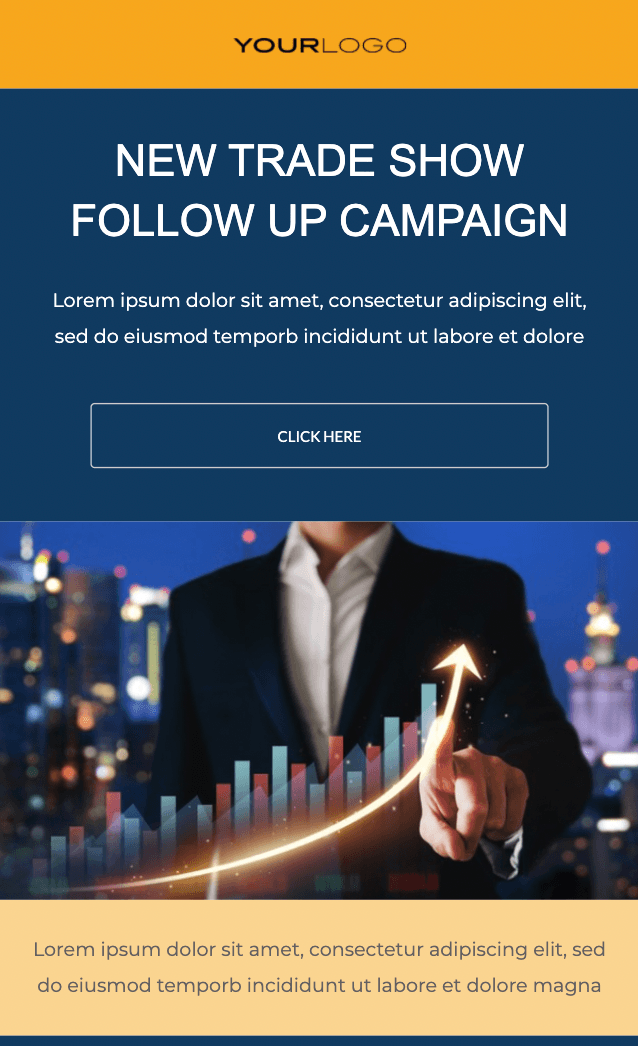 HTML follow up email template from Unlayer HTML follow up email template from Unlayer