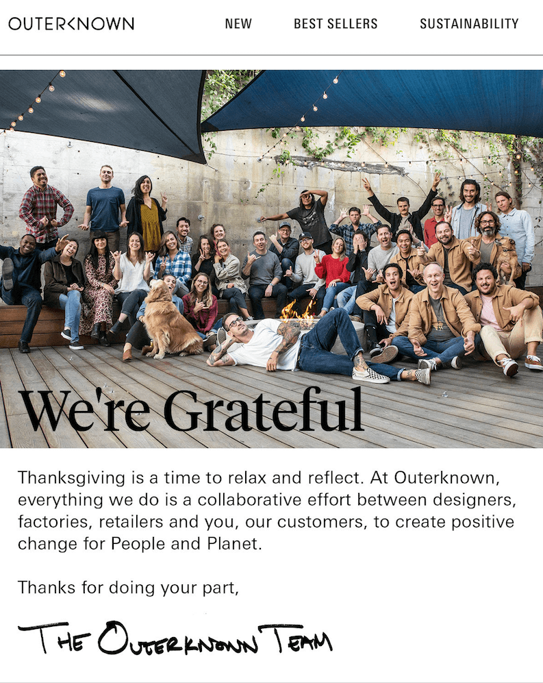 Example of best Thanksgiving emails Example of best Thanksgiving emails