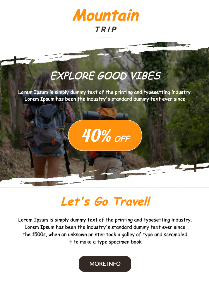 Exclusive offer email template for travel email marketing Exclusive offer email template for travel email marketing