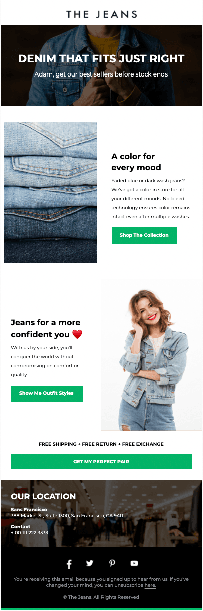 Marketing email designed with Unlayer Marketing email designed with Unlayer