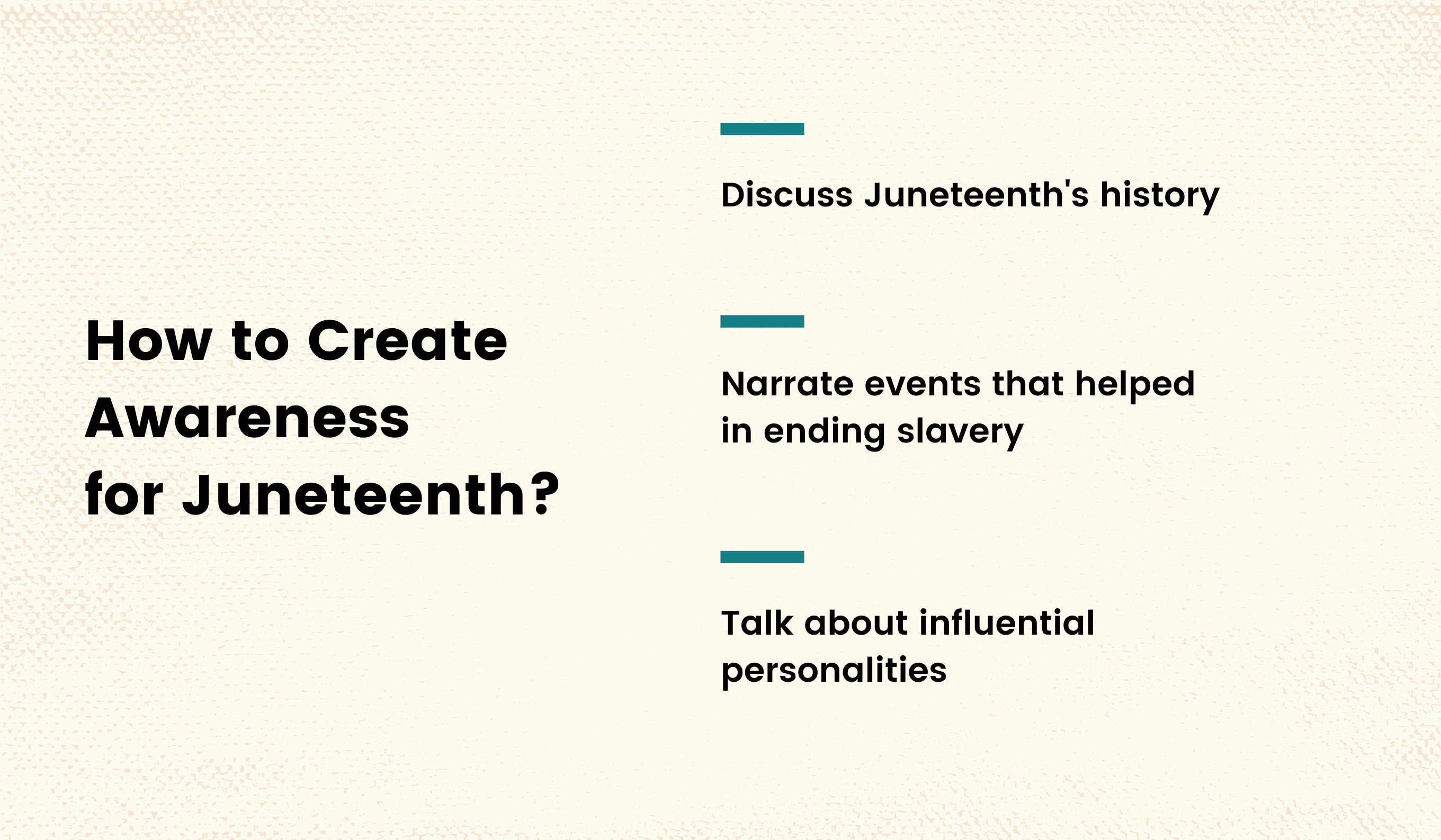 3 ways on how you can create greater awareness regarding Juneteenth 3 ways on how you can create greater awareness regarding Juneteenth