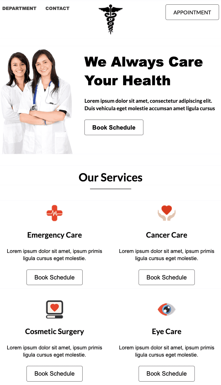 White-colored email template from Unlayer White-colored email template from Unlayer