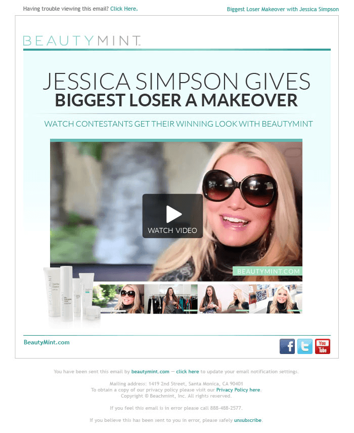 A video embedded in email by adding a static image. A video embedded in email by adding a static image.