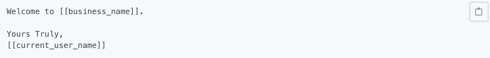 Example of Unlayer’s design tags. Example of Unlayer’s design tags.