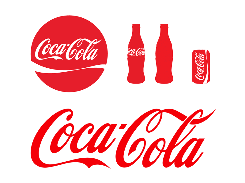 Coca-Cola’s logo example for brand consistency.