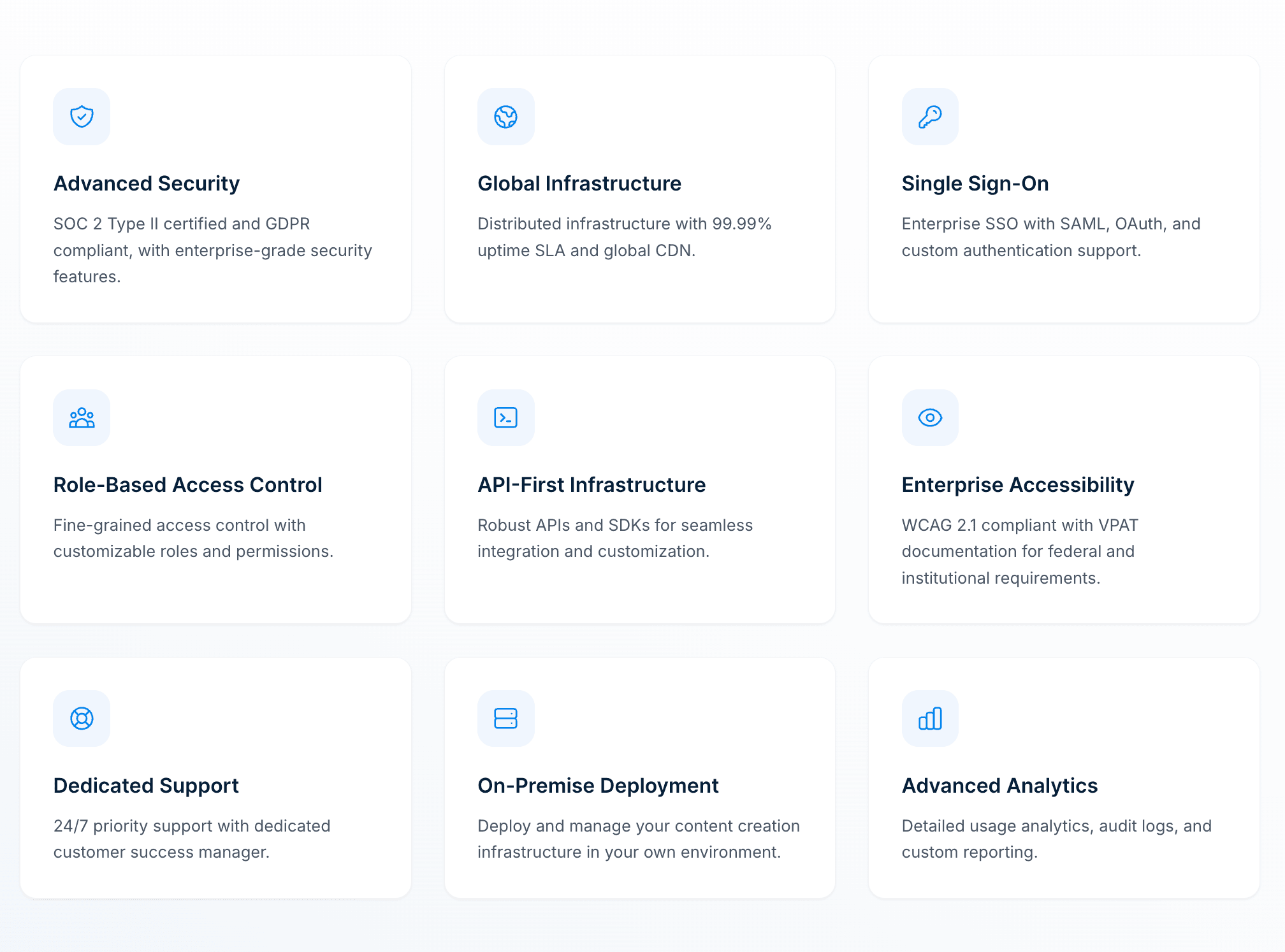 Quick rundown of Unlayer Enterprise security features.
