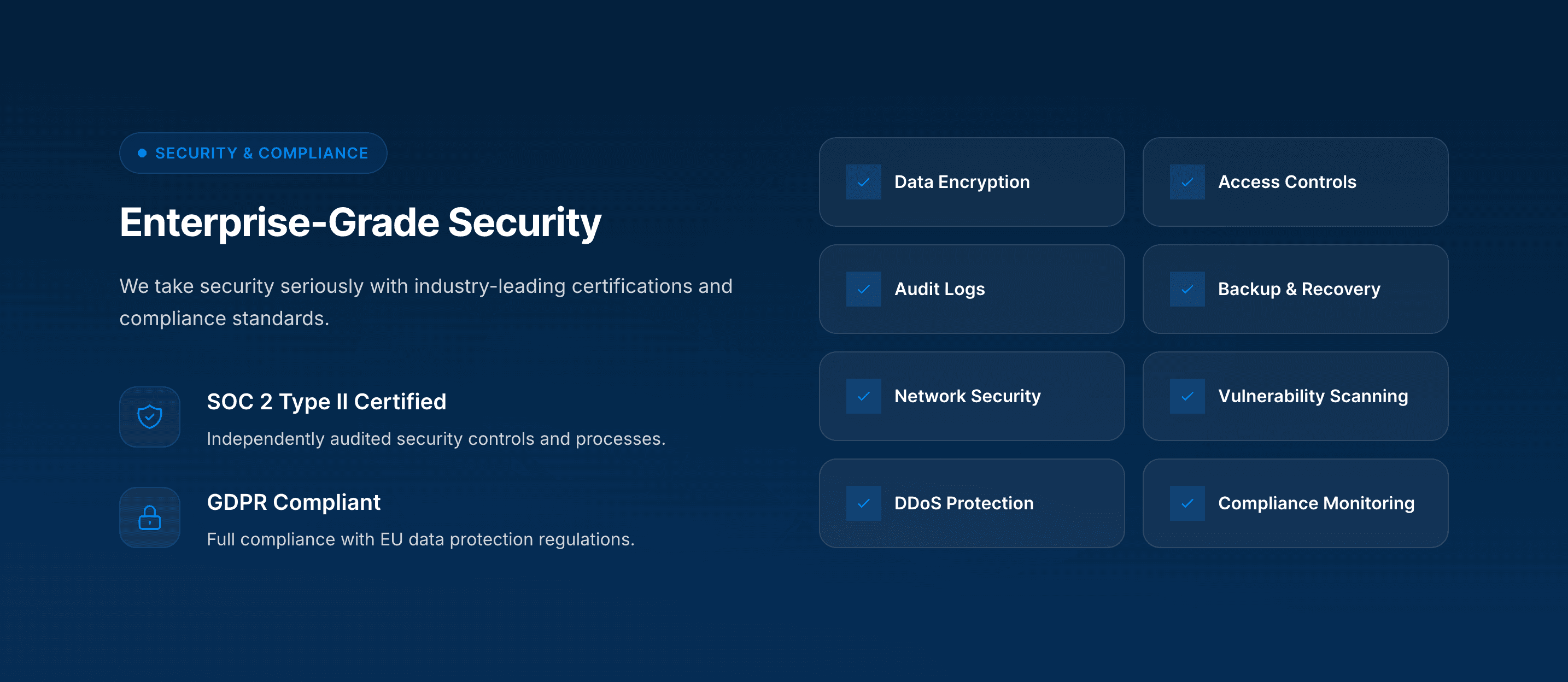 Unlayer offers Enterprise-grade security features.