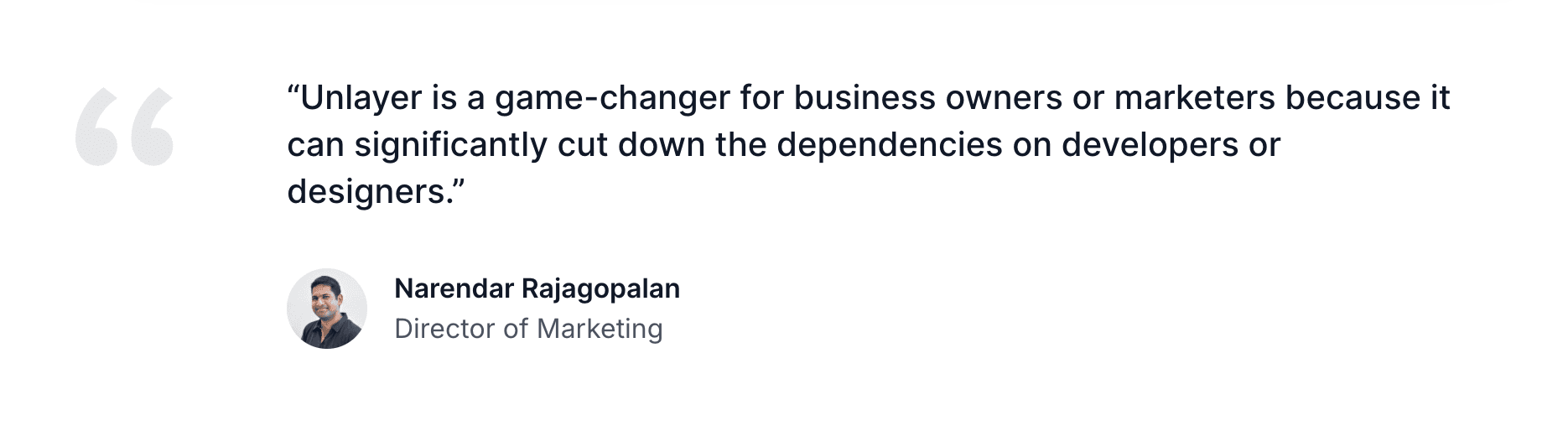 TargetBay Director of Marketing’s testimonial.