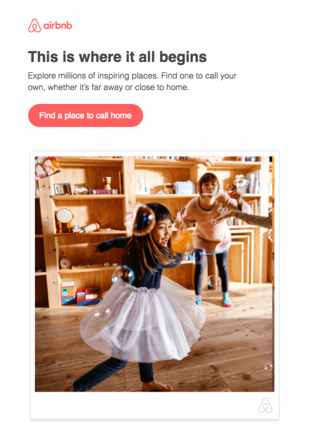Airbnb’s brand consistent email example. Airbnb’s brand consistent email example.
