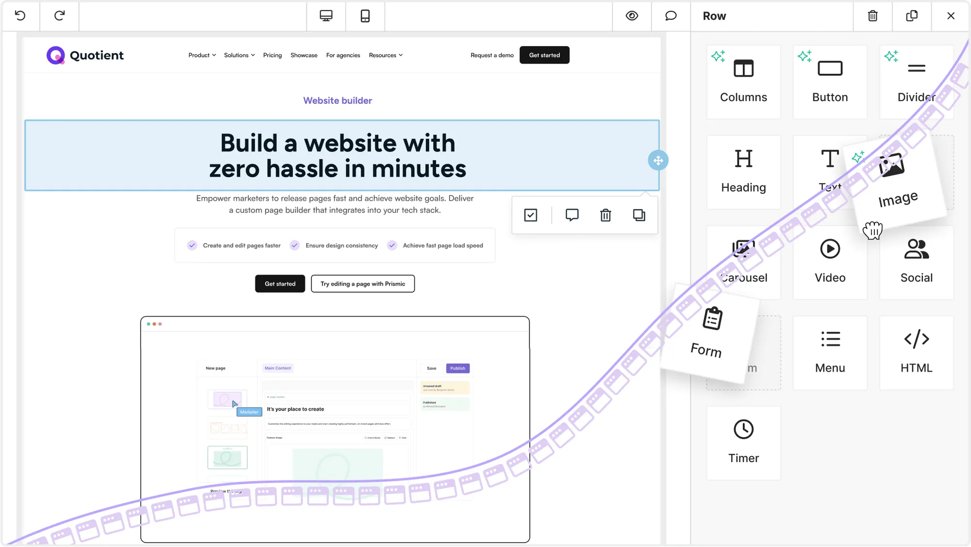 Page Builder Interface